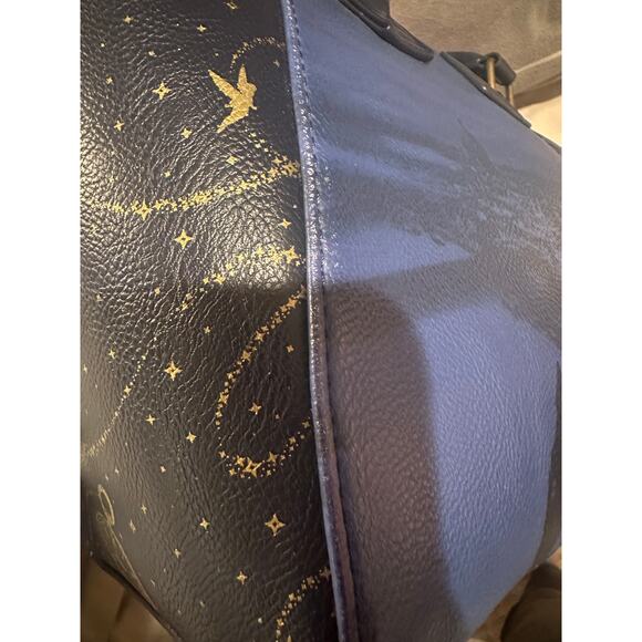 NWOT Loungefly Disney Peter Pan On to Neverland Night Sky Satchel Bag Purse Hook - Picture 4 of 10